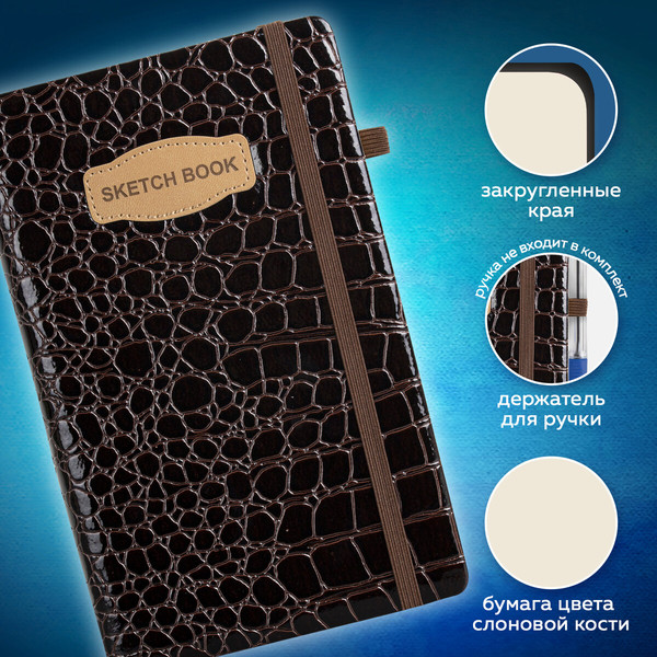 Изображение товара Скетчбук Brauberg Art Classic / 116471 (80л, коричневый)