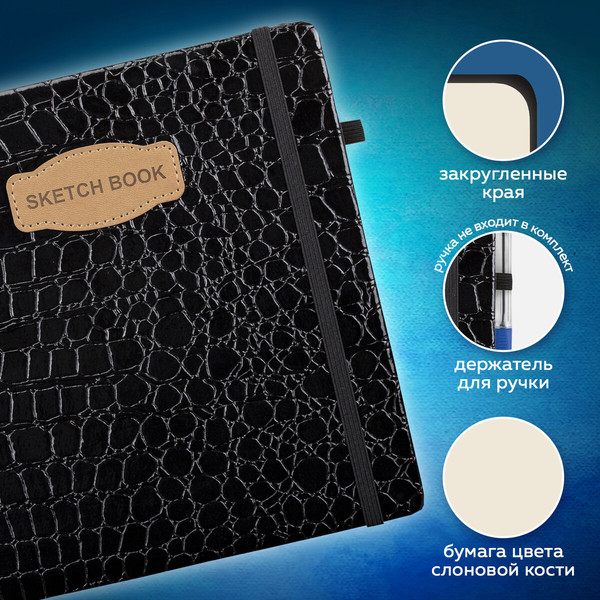 Изображение товара Скетчбук Brauberg Art Classic / 116472 (80л, черный)