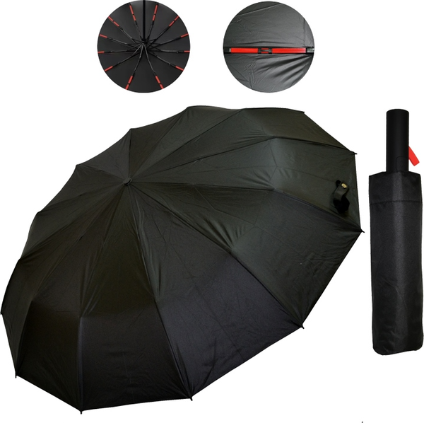 Изображение товара Зонт складной Ame Yoke ОК55-12DR (черный)