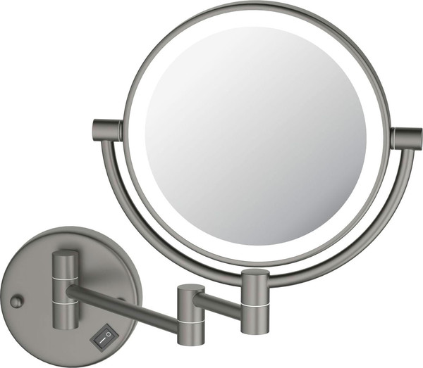 Изображение товара Зеркало косметическое Aquatek AQ4912BGM (с подсветкой, черный хром)