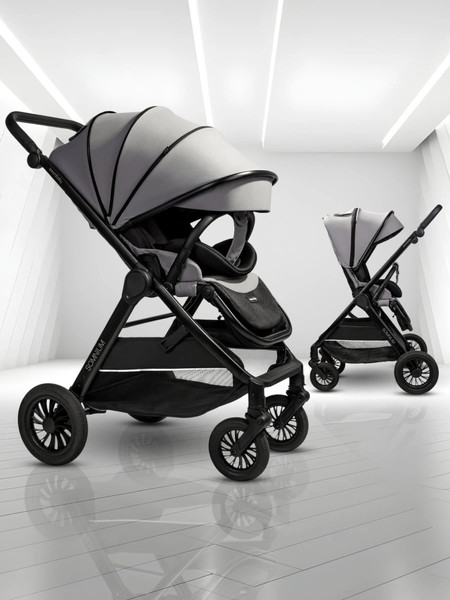 Изображение товара Детская прогулочная коляска Amarobaby Somnium / AB25-10SOMNIUM/11 (серый)