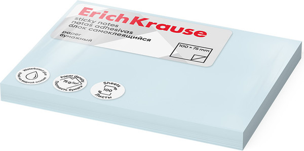 Изображение товара Стикеры канцелярские Erich Krause 61716 (голубой)