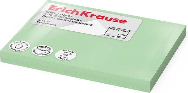 Изображение товара Стикеры канцелярские Erich Krause 61717 (зеленый)