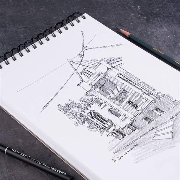 Изображение товара Скетчбук Малевичъ GrafArt Sketch / 401265 (120л)