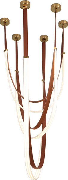 Изображение товара Люстра Kinklight Лирд 07689A-120+150+180.04 (коричневый)