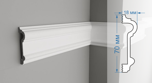 Изображение товара Молдинг FamilyPlintus Мonarchico 70 М70.18