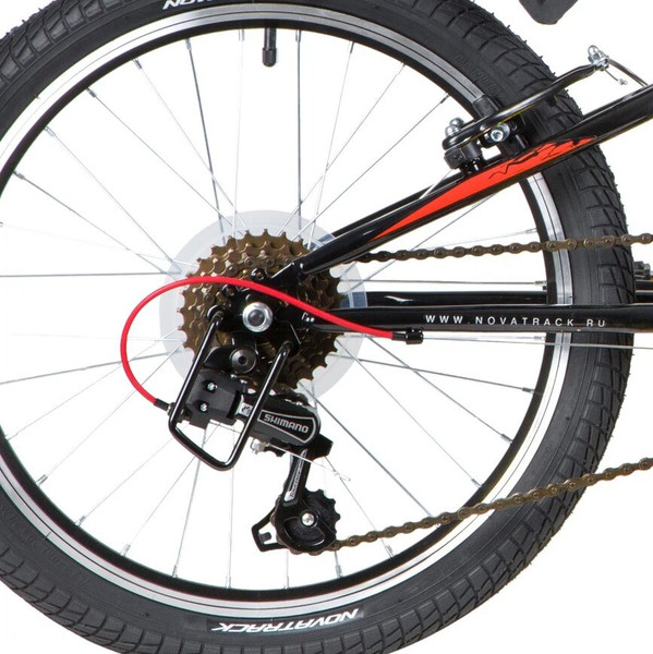 Изображение товара Детский велосипед Novatrack Racer / 20SH6V.RACER.BK20 (разобранный, в коробке)