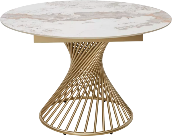 Изображение товара Обеденный стол M-City Bueno 120 / 614M05881 (Gloss Luxury Pandora Solid Ceramic/шампань)