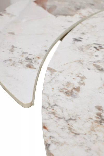 Изображение товара Обеденный стол M-City Bueno 120 / 614M05881 (Gloss Luxury Pandora Solid Ceramic/шампань)