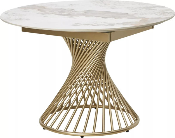 Изображение товара Обеденный стол M-City Bueno 120 / 614M05881 (Gloss Luxury Pandora Solid Ceramic/шампань)