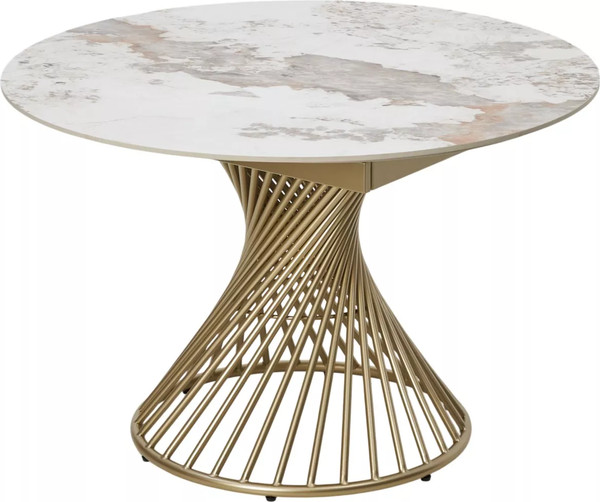 Изображение товара Обеденный стол M-City Bueno 120 / 614M05881 (Gloss Luxury Pandora Solid Ceramic/шампань)