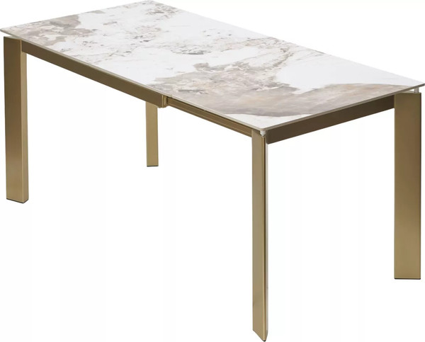 Изображение товара Обеденный стол M-City Corner 120 / 614M05880 (Gloss Luxury Pandora Solid Ceramic/шампань)
