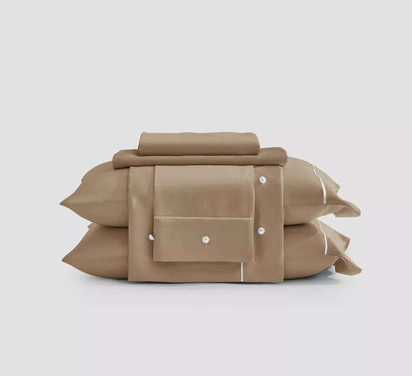 Изображение товара Комплект постельного белья Arya Serenity Shine 2сп / 8680943247827 (бежевый)