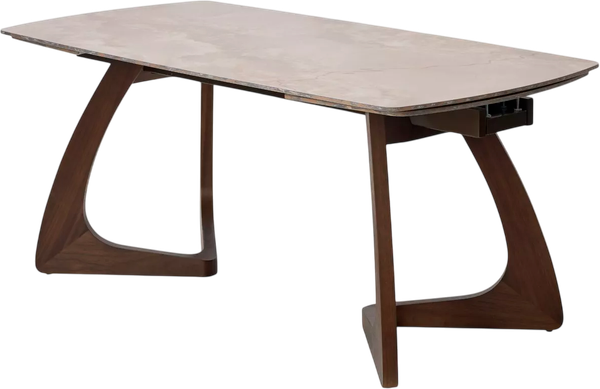 Изображение товара Обеденный стол M-City Dakar 180 / 614M05884 (Gloss Amber Jade Solid Ceramic/Орех)