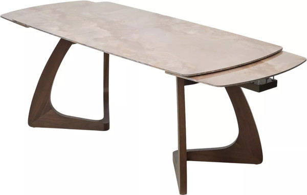 Изображение товара Обеденный стол M-City Dakar 180 / 614M05884 (Gloss Amber Jade Solid Ceramic/Орех)