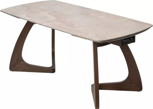 Изображение товара Обеденный стол M-City Dakar 180 / 614M05884 (Gloss Amber Jade Solid Ceramic/Орех)