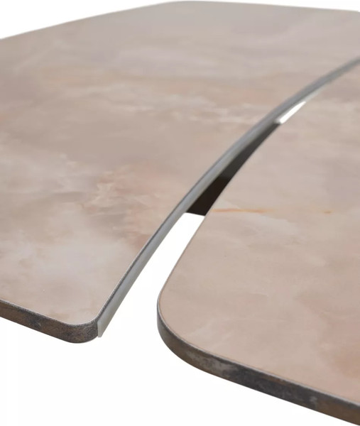 Изображение товара Обеденный стол M-City Dakar 180 / 614M05884 (Gloss Amber Jade Solid Ceramic/Орех)