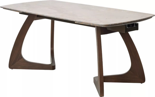 Изображение товара Обеденный стол M-City Dakar 180 / 614M05884 (Gloss Amber Jade Solid Ceramic/Орех)