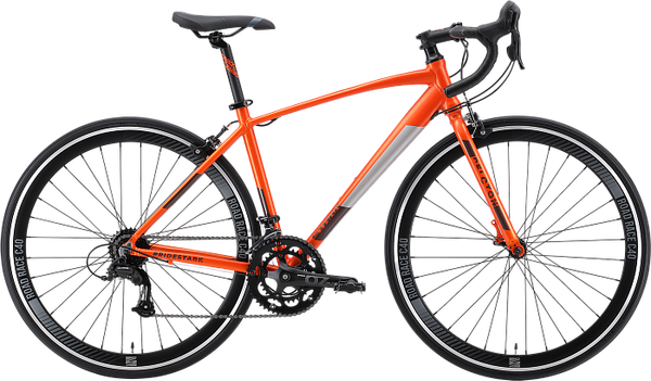 Изображение товара Велосипед STARK Peloton 700.1 2024 (22, оранжевый/черный/серый, разобранный, в коробке)