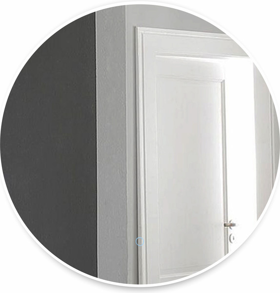 Изображение товара Зеркало Алмаз-Люкс Oslo 60s-1 (60x60см, с подсветкой и сенсорной кнопкой)