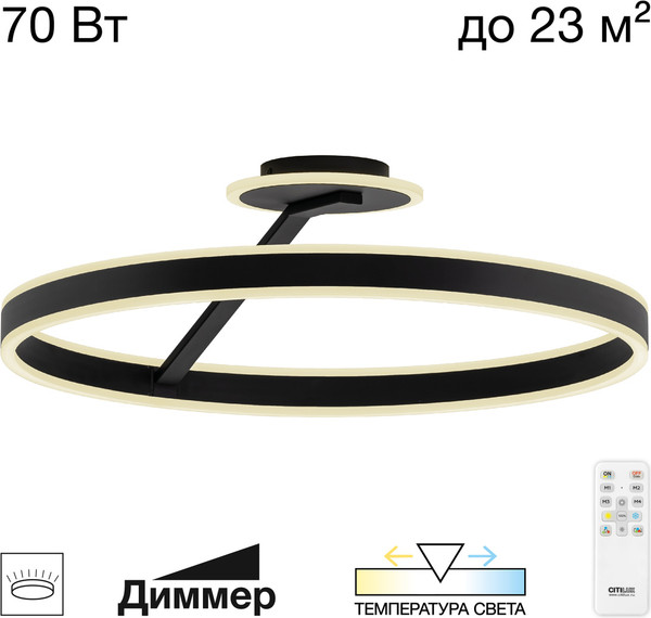Изображение товара Потолочный светильник Citilux Дуэт CL719761