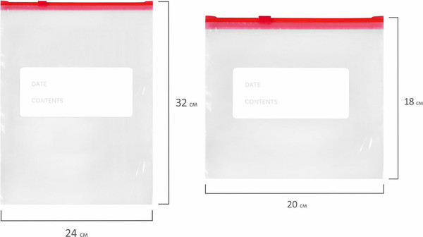 Изображение товара Комплект пакетов-слайдеров Laima 608915 (25шт)