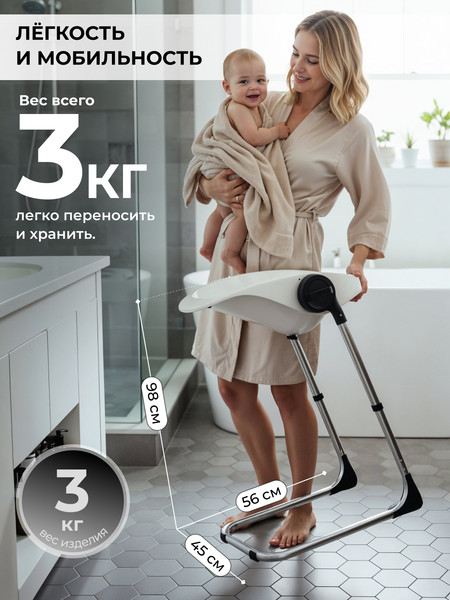 Изображение товара Стульчик для купания Sweet Baby Charli Chair 2в1 (белый)