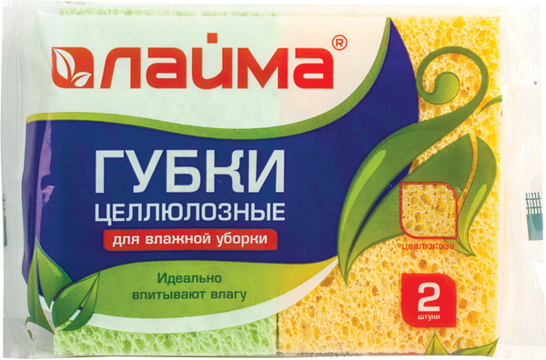 Изображение товара Набор губок для мытья посуды Laima К1000 / 601590 (2шт)