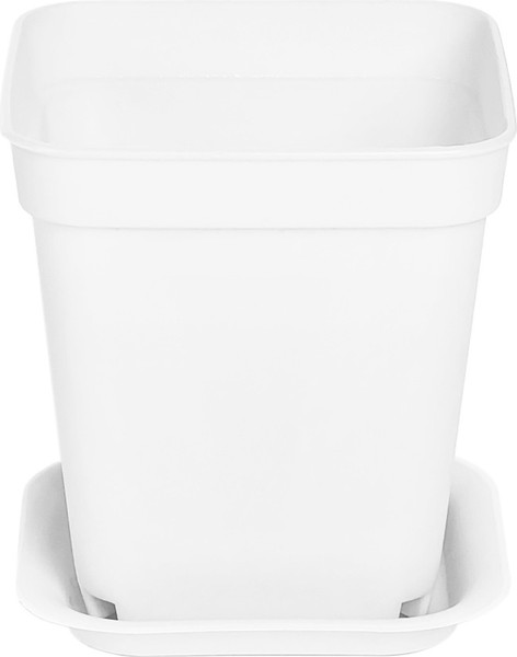 Изображение товара Набор горшков для рассады BOTANICA квадрат мягкий 7x7x8см (5шт, белый, с поддоном)