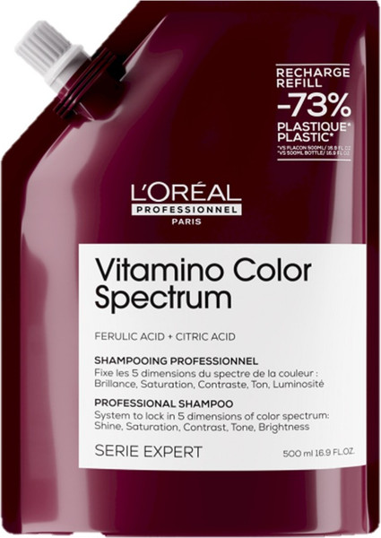 Изображение товара Шампунь для волос L'Oreal Professionnel Vitamino Color Spectrum Рефилл (500мл)