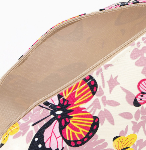 Изображение товара Косметичка Sima-Land Летние бабочки. На молнии / 7354096 (молочный)