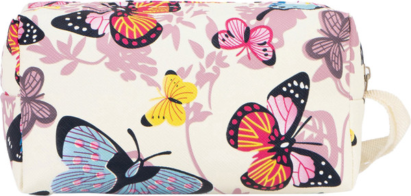 Изображение товара Косметичка Sima-Land Летние бабочки. На молнии / 7354096 (молочный)