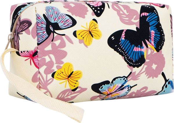 Изображение товара Косметичка Sima-Land Летние бабочки. На молнии / 7354096 (молочный)