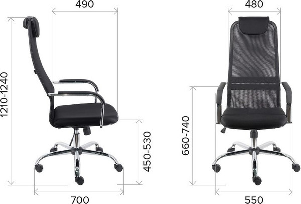 Изображение товара Кресло офисное Everprof EP-708 (сетчатая ткань/черный)