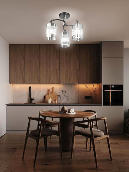 Изображение товара Люстра Aitin-Pro НПБ 02-3x60-101 / 6299/3 (черный/хром)