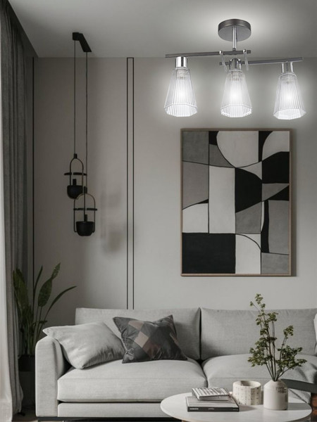 Изображение товара Люстра Aitin-Pro НПБ 02-3x60-101 / 6289/3 (черный/хром)