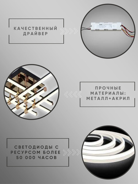 Изображение товара Люстра Aitin-Pro B1031/6 (черный/золото)