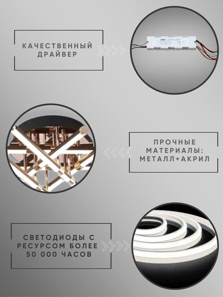 Изображение товара Люстра Aitin-Pro B1031/6A (черный/золото)