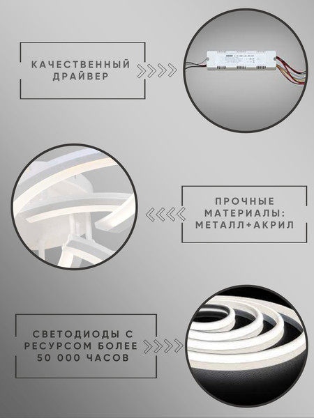 Изображение товара Люстра Aitin-Pro C9045/3+3 (белый)
