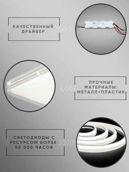 Изображение товара Потолочный светильник Aitin-Pro D3033 2х60Вт 500х500