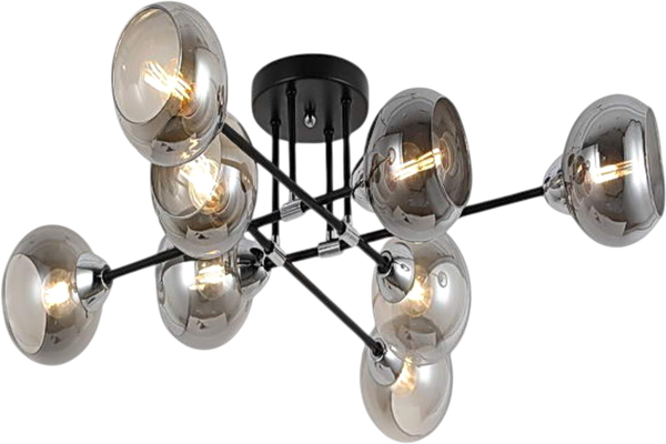 Изображение товара Люстра Aitin-Pro НПБ 02-8x60-101 / RH8242/8 (черный/хром)