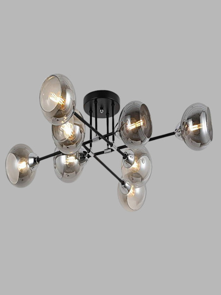 Изображение товара Люстра Aitin-Pro НПБ 02-8x60-101 / RH8242/8 (черный/хром)