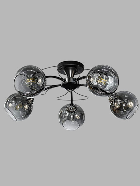 Изображение товара Люстра Aitin-Pro НПБ 02-5x60-105 / 6253/5 (черный/хром)