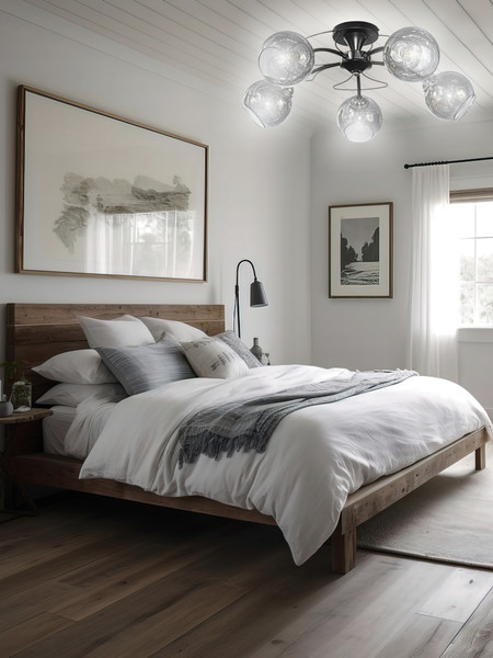 Изображение товара Люстра Aitin-Pro НПБ 02-5x60-105 / 6253/5 (черный/хром)