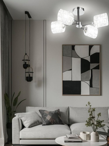 Изображение товара Люстра Aitin-Pro НПБ 02-4x60-105 / 6262/4 (хром/черный)