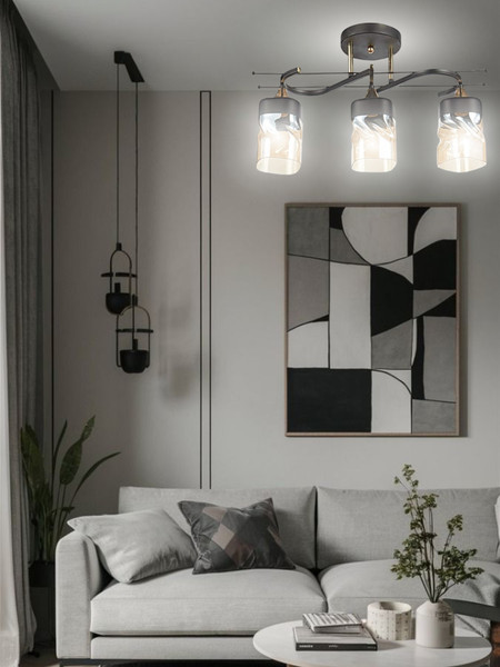 Изображение товара Люстра Aitin-Pro НПБ 02-3x60-101 / 6284/3 (черный/золото)