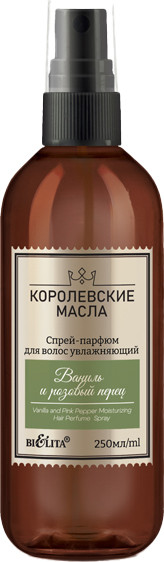 Изображение товара Спрей для волос Belita Королевские масла Ваниль и розовый перец (250мл)