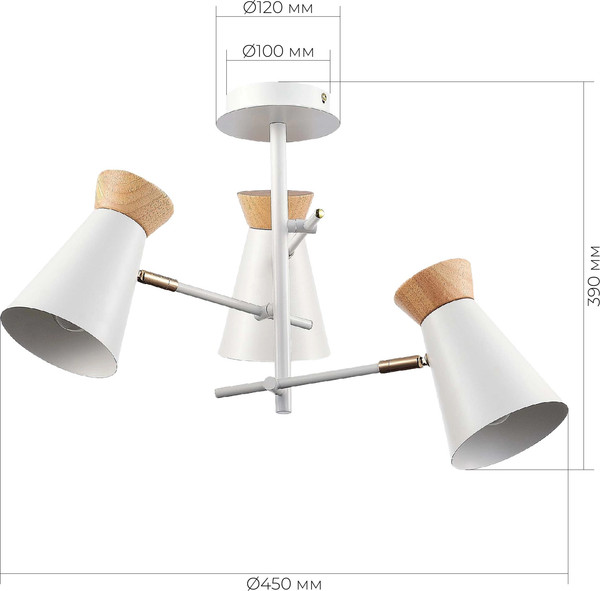 Изображение товара Потолочный светильник Evoluce SLE1252-502-03