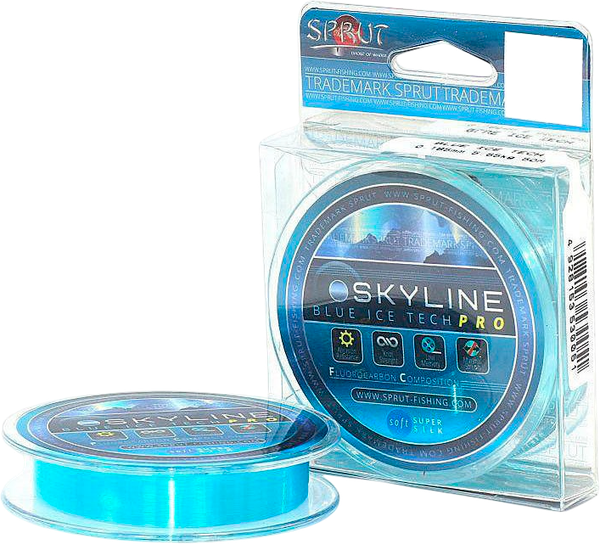 Изображение товара Леска флюорокарбоновая Sprut Fluorocarbon Composition Evo Tech Pro (синий, 0.255мм, 7.25кг, 100м)