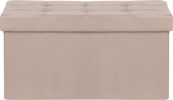 Изображение товара Пуф Импэкс Leset Леда складной с крышкой (велюр Velutto 04/крем)